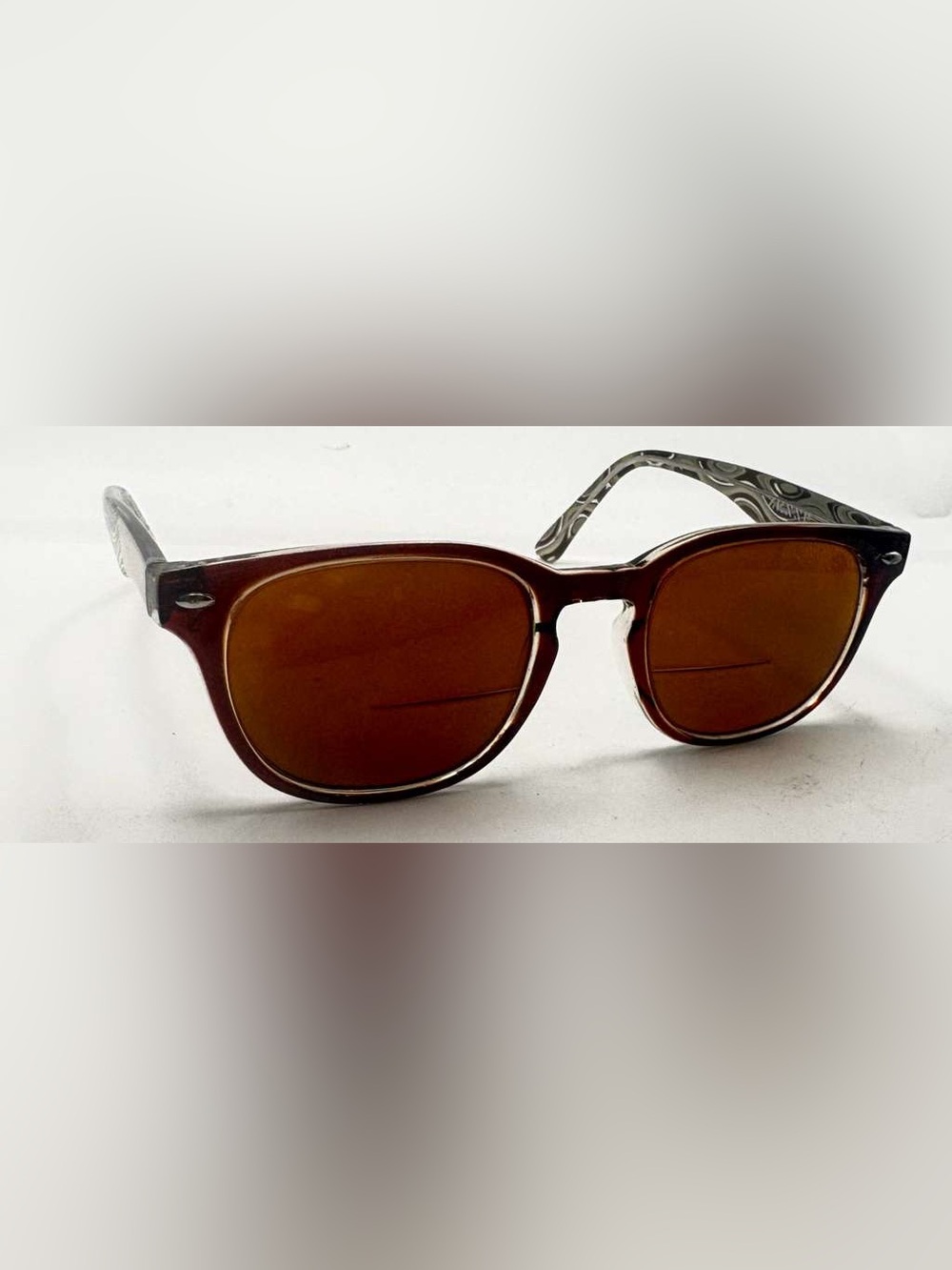 Zenni Brown Oval Sunglasses Frames Only